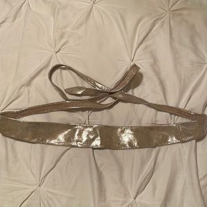 Silver wrap belt